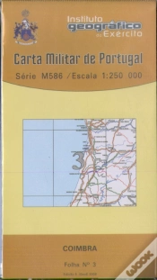 Capa do artigo Carta Militar de Portugal / Escala 1:250 000 n.º3 - Coimbra