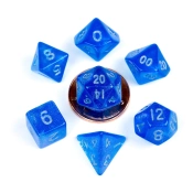 Capa do artigo FanRoll Mini Dice Set Stardust Blue Cards/Accessories with silver numbers (7)