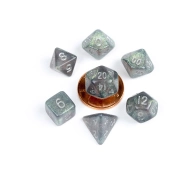 Capa do artigo FanRoll Mini Dice Set Stardust Gray Cards/Accessories with silver numbers (7)