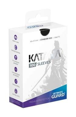 Capa do artigo Cartas/Capas de Proteção Ultimate Guard Katana Sleeves Standard Size Black (100)