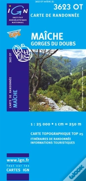 Capa do artigo Carte De Randonnée 3623 Ot ; Maiche ; Gorges Du Doubs