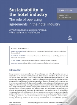 Capa do artigo Case Study: Sustainability In The Hotel Industry