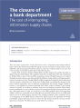 Case Study: The Closure Of A Bank Department - Preview