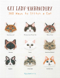Cat Lady Embroidery - Preview