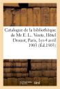 Catalogue De La Bibliotheque De Mr E. L., Livres Illustres Du Xixe Siecle, Editions De Luxe - Lettre - Preview