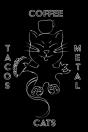 Cats Coffee Tacos Metal - Blank Sketchbo - Preview