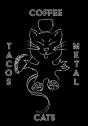 Cats Coffee Tacos Metal - Blank Sketchbo - Preview