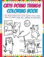 Cats Doing Things Coloring Book - Preview