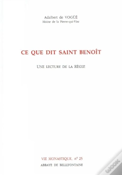 Capa do artigo Ce Que Dit Saint Benoit