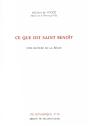 Ce Que Dit Saint Benoit - Preview
