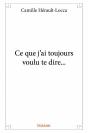 Ce Que J'Ai Toujours Voulu Te Dire... - Preview