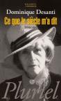 Ce Que Le Siècle M'A Dit ; Mémoires - Preview