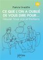 Ce Que L'On A Oublie De Vous Dire Pour... - Preview