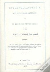 Capa do artigo Ce Que Nous Avons Ete