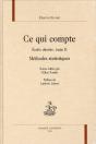 Ce Qui Compte : Écrits Choisis, Tome 2 ; Méthodes Statistiques + 1 Dvd - Preview