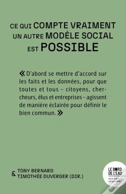 Capa do artigo Ce Qui Compte Vraiment : Un Autre Modèle Social Est Possible