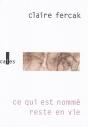 Ce Qui Est Nommé Reste En Vie - Preview
