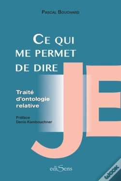 Capa do artigo Ce Qui Me Permet De Dire "Je" : Traité D'Ontologie Relative