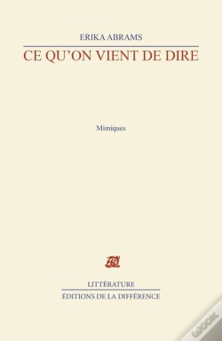 Capa do artigo Ce Qu'On Vient De Dire