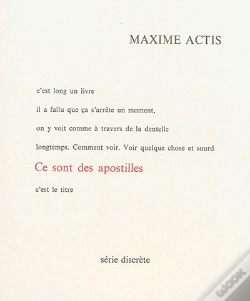Capa do artigo Ce Sont Des Apostilles