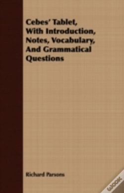 Capa do artigo Cebes' Tablet, With Introduction, Notes,