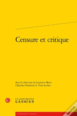 Capa do artigo Censure Et Critique