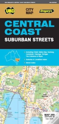 Capa do artigo Central Coast Suburban Streets Map 289 16th Ed