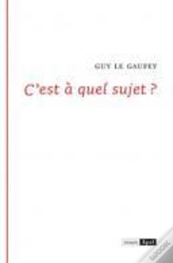 Capa do artigo C'Est À Quel Sujet ?