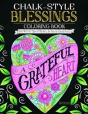 Chalk-Style Blessings Coloring Book - Preview