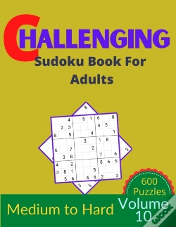 Capa do artigo Challenging Sudoku Book For Adults Volume 10