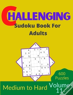 Capa do artigo Challenging Sudoku Book For Adults Volume 11