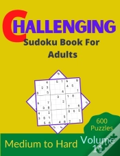 Capa do artigo Challenging Sudoku Book For Adults Volume 11