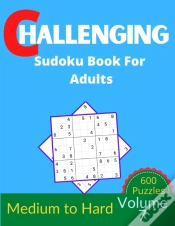 Capa do artigo Challenging Sudoku Book For Adults Volume 7