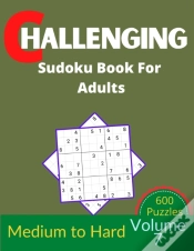 Capa do artigo Challenging Sudoku Book For Adults Volume 7