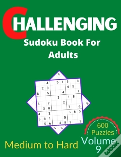 Capa do artigo Challenging Sudoku Book For Adults Volume 9