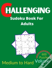 Capa do artigo Challenging Sudoku Book For Adults Volume 9