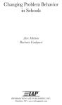 Changing Problem Behavior In Schools - Preview