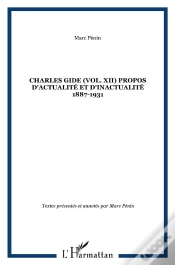Capa do artigo Charles Gide Tome 12 ; Propos D