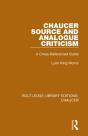 Chaucer Source And Analogue Criticism - Preview