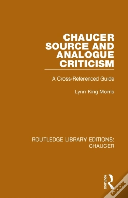 Capa do artigo Chaucer Source And Analogue Criticism