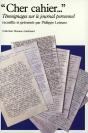 «Cher Cahier...» : Témoignages Sur Le Journal Personnel - Preview