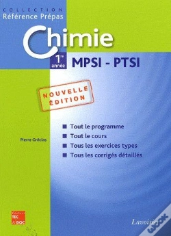 Capa do artigo Chimie ; 1ère Année ; Mpsi Ptsi (2e Édition)
