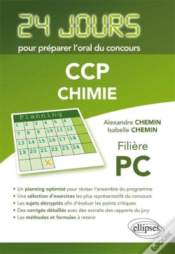 Capa do artigo Chimie 24 Jours Pour Preparer L'Oral Du Concours Ccp Filiere Pc