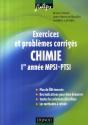 Chimie ; Exercices Et Problèmes Corrigés ; 1e Année Mpsi-Ptsi - Preview