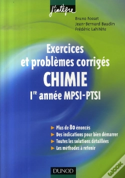 Capa do artigo Chimie ; Exercices Et Problèmes Corrigés ; 1e Année Mpsi-Ptsi