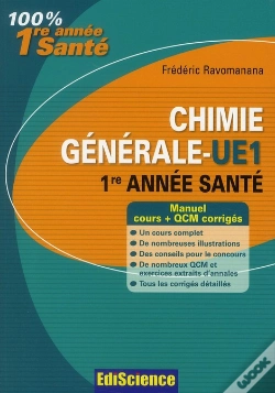Capa do artigo Chimie Générale ; L1 Santé ; Cours, Exercices, Annales Et Gcm Corrigés (3e Édition)