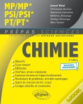 Chimie : Mp/Mp* Psi/Psi* Pt/Pt*; Programme 2022