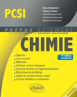 Capa do artigo Chimie Pcsi 3eme Edition Actualisee