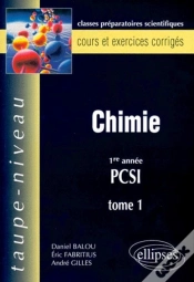 Capa do artigo Chimie Pcsi, Tome 1 - Cours Et Exercices Corrigés