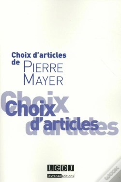 Capa do artigo Choix D'Articles De Pierre Mayer